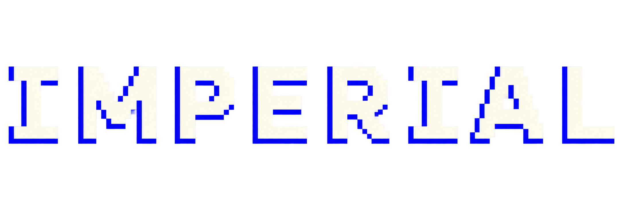 Pixel-art Imperial wordmark